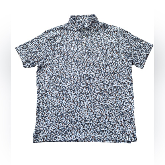 Rhoback Other - Rhoback Mens Large The Houston Texas Space Shuttle Western Performance Golf Polo